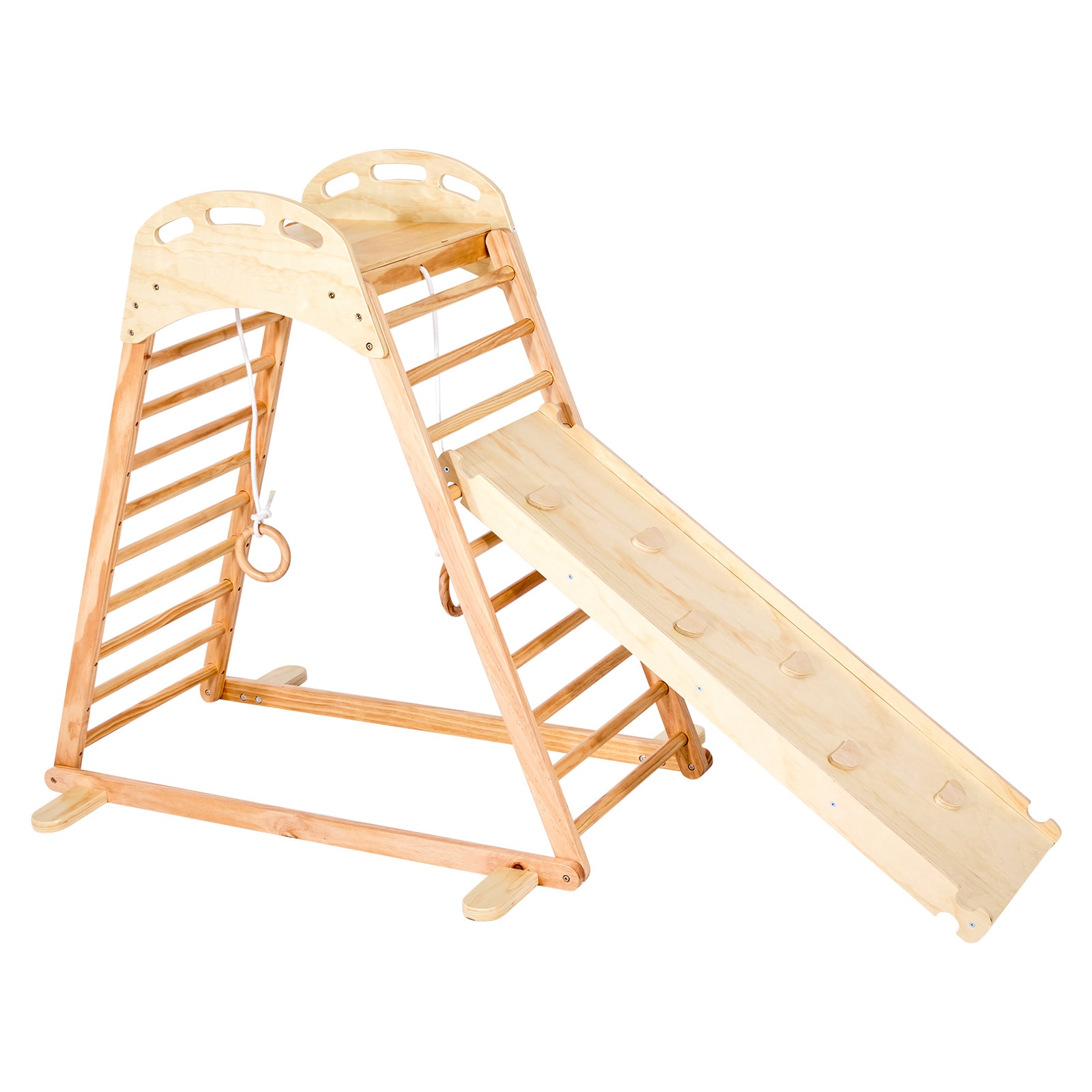 Indoor Playground Jungle Gym 4-in-1 Climber Playset For Kids_voghion.com